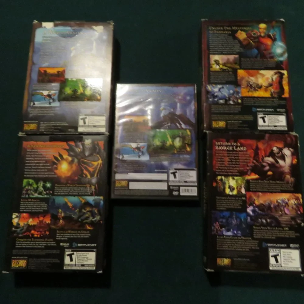 World Of Warcraft Base Game And 3 Expansions